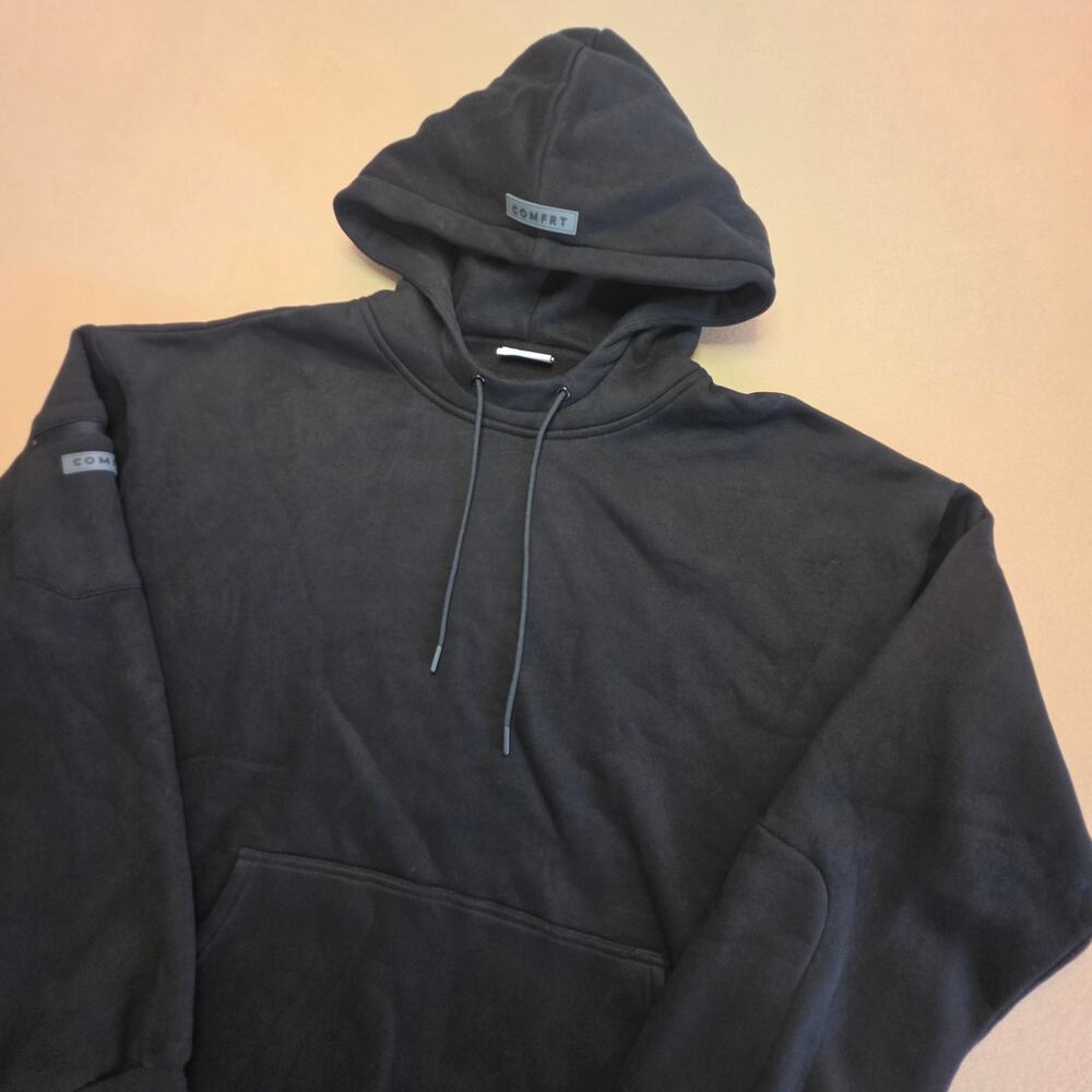 Comfrt Airplane Mode Travel Hoodie Black/Obsidian Sz XL Unisex